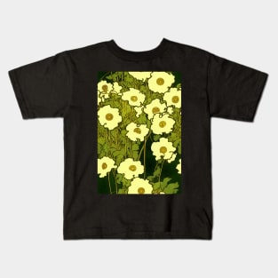 Beautiful Stylized Yellow Flowers, for all those who love nature #173 Kids T-Shirt